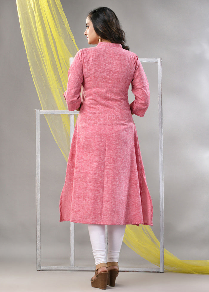 Pink Readymade Cotton Kurti - Indian Silk House Agencies