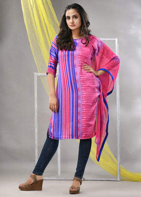 Pink Readymade Silk Kurti - Indian Silk House Agencies