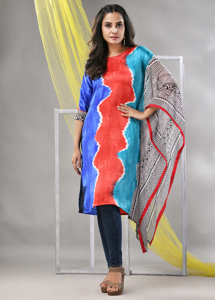 Multicolor Readymade Silk Kurti - Indian Silk House Agencies