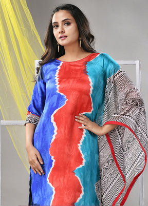 Multicolor Readymade Silk Kurti