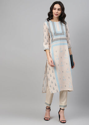 Off White Rayon Ethnic Motifs Digital Print Kurti VDKSH12042024 - Indian Silk House Agencies