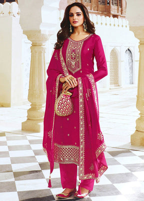 3 Pc Pink Salwar Suit Set With Dupatta VDKSH1110276 - Indian Silk House Agencies