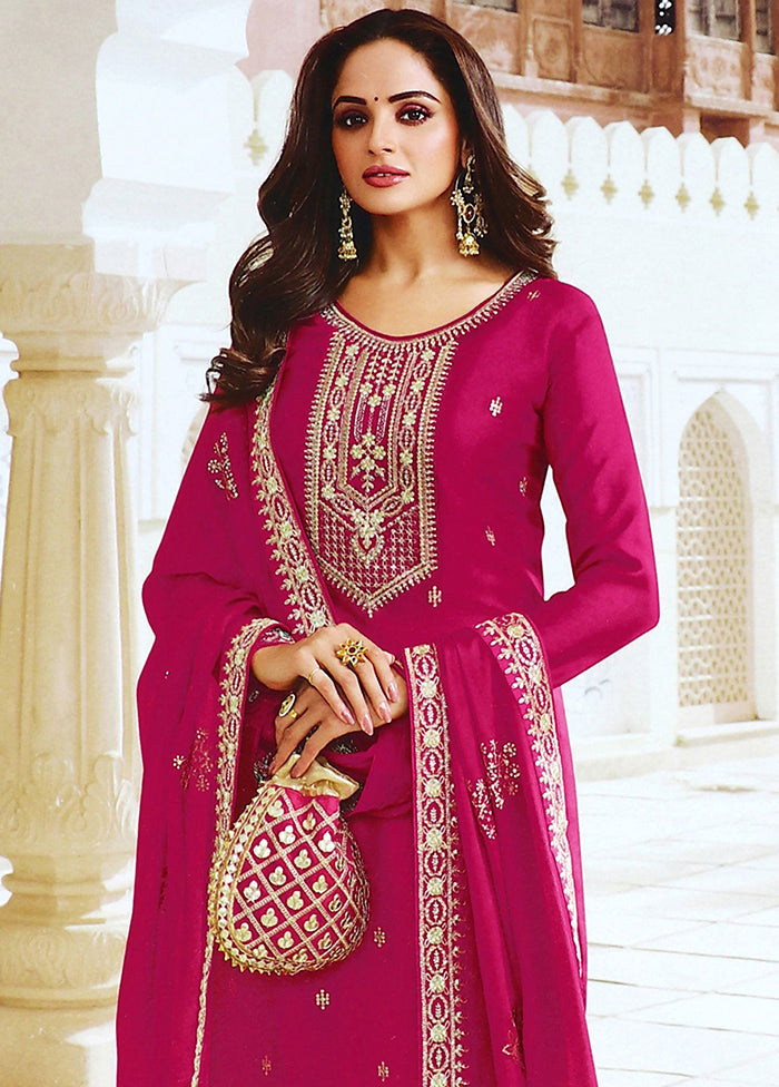 3 Pc Pink Salwar Suit Set With Dupatta VDKSH1110276 - Indian Silk House Agencies