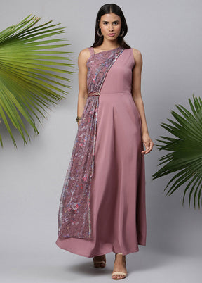 Mauve Readymade Silk Woven Kurti VDKSH1403233 - Indian Silk House Agencies