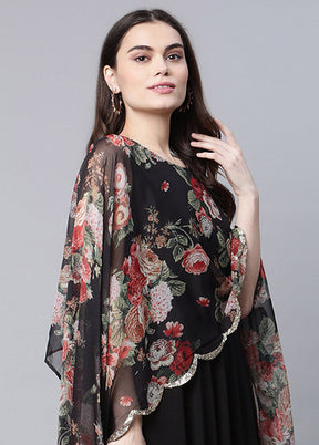 Black Readymade Silk Woven Kurti VDKSH1403235 - Indian Silk House Agencies