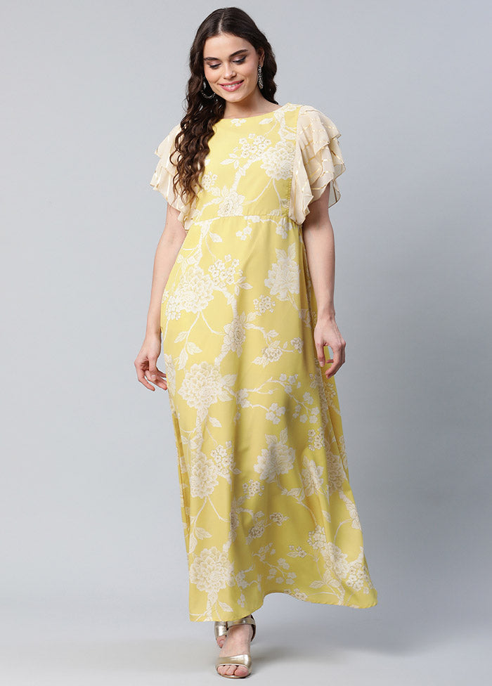 Yellow Readymade Silk Woven Kurti VDKSH1403239 - Indian Silk House Agencies