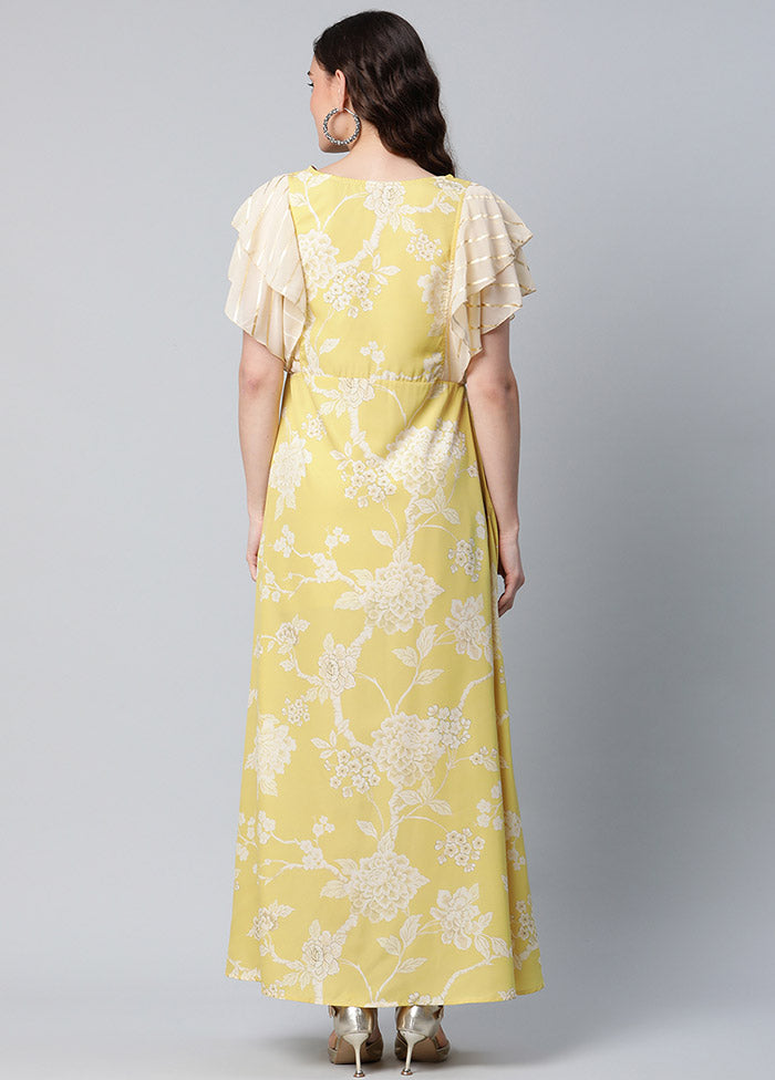 Yellow Readymade Silk Woven Kurti VDKSH1403239 - Indian Silk House Agencies