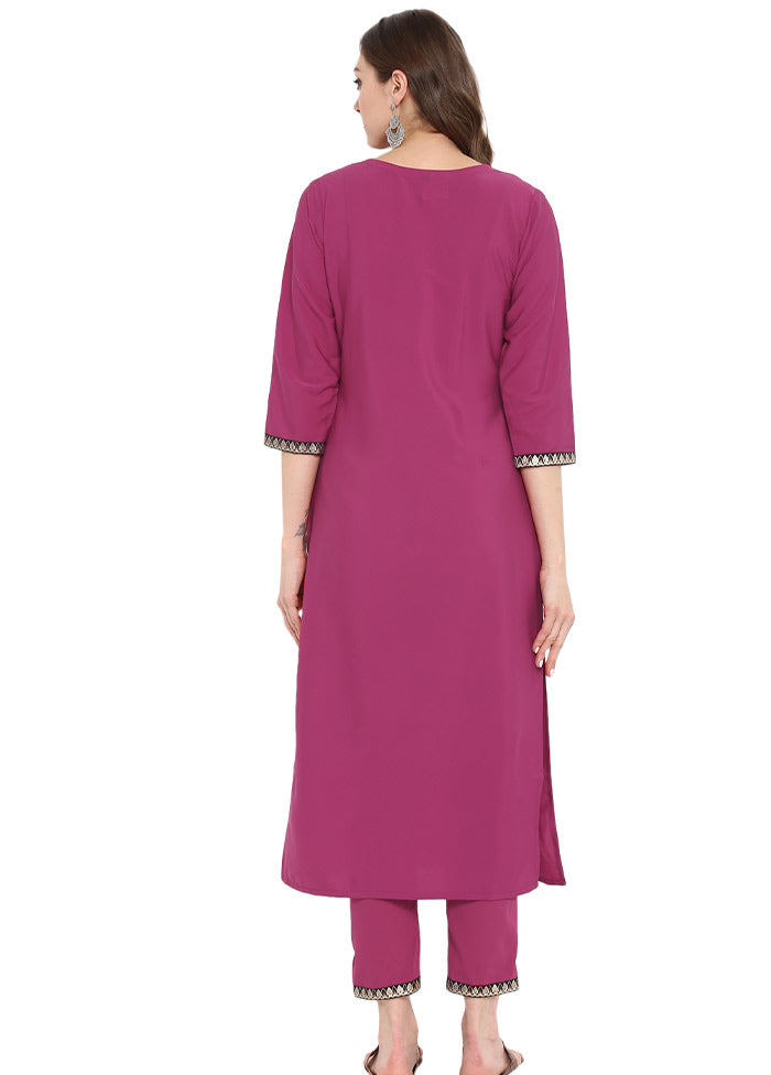 2 Pc Pink Readymade Silk Kurti Set VDKSH1403298 - Indian Silk House Agencies