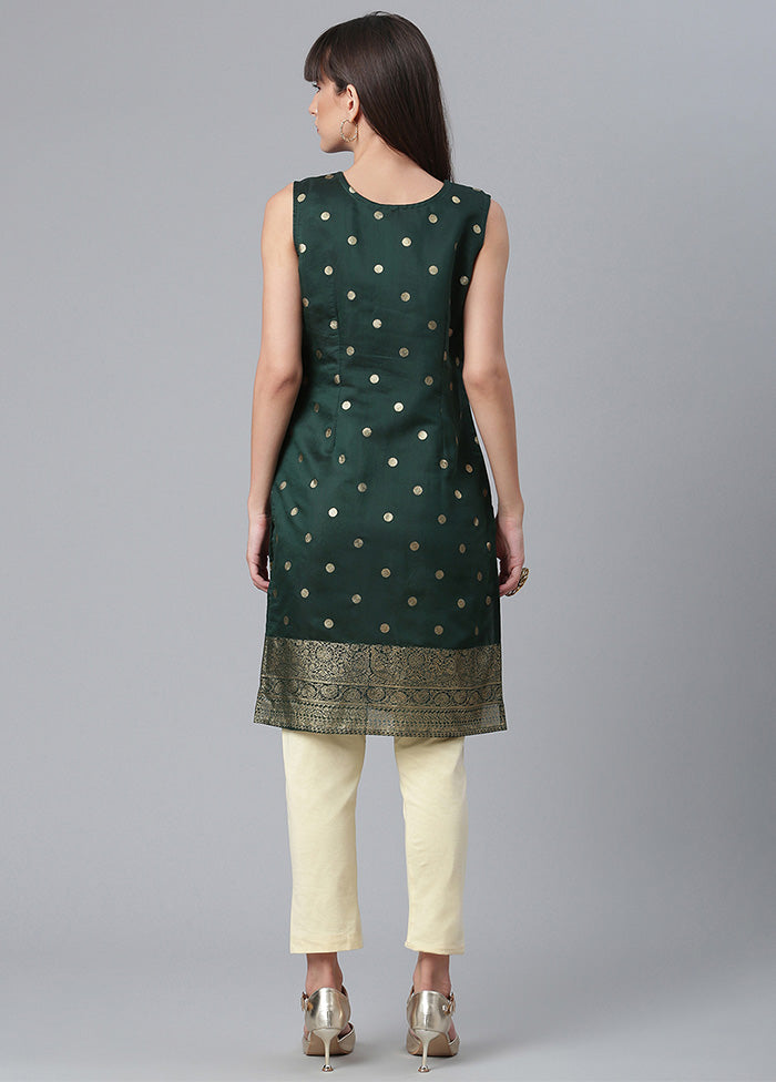 Dark Green Readymade Printed Kurti VDKSH21503234 - Indian Silk House Agencies