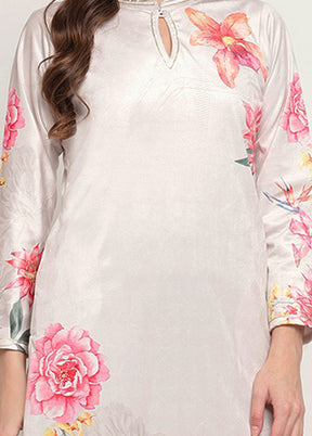 Beige Readymade Printed Kurti VDKSH21503236 - Indian Silk House Agencies