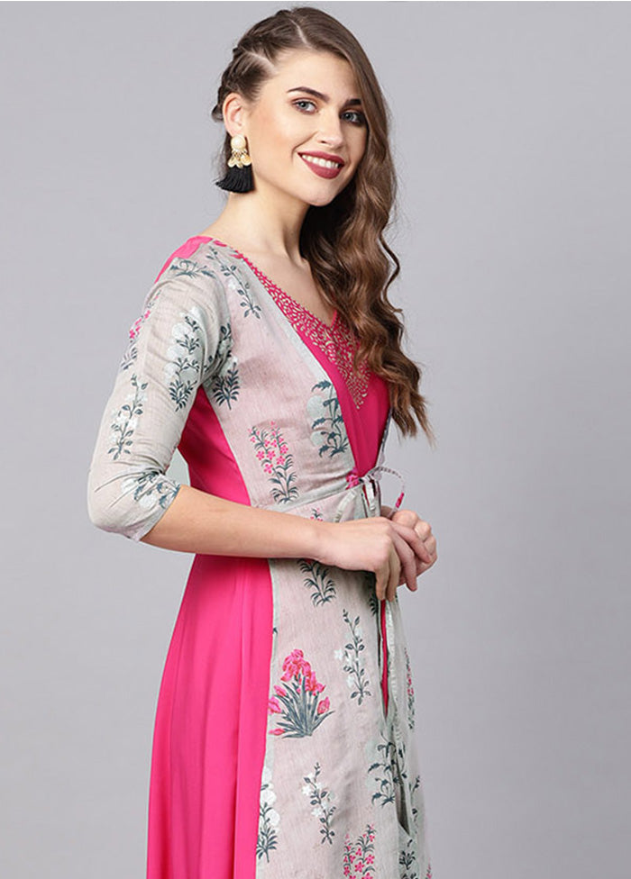 Pink Readymade Printed Kurti VDKSH21503245 - Indian Silk House Agencies