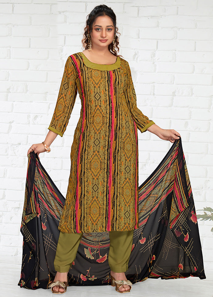 3 Pc Rust Georgette Suit Set With Dupatta VDKSH2103298 - Indian Silk House Agencies