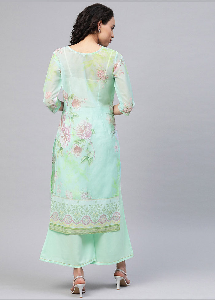 Sea Green Readymade Printed Kurti VDKSH0604267 - Indian Silk House Agencies