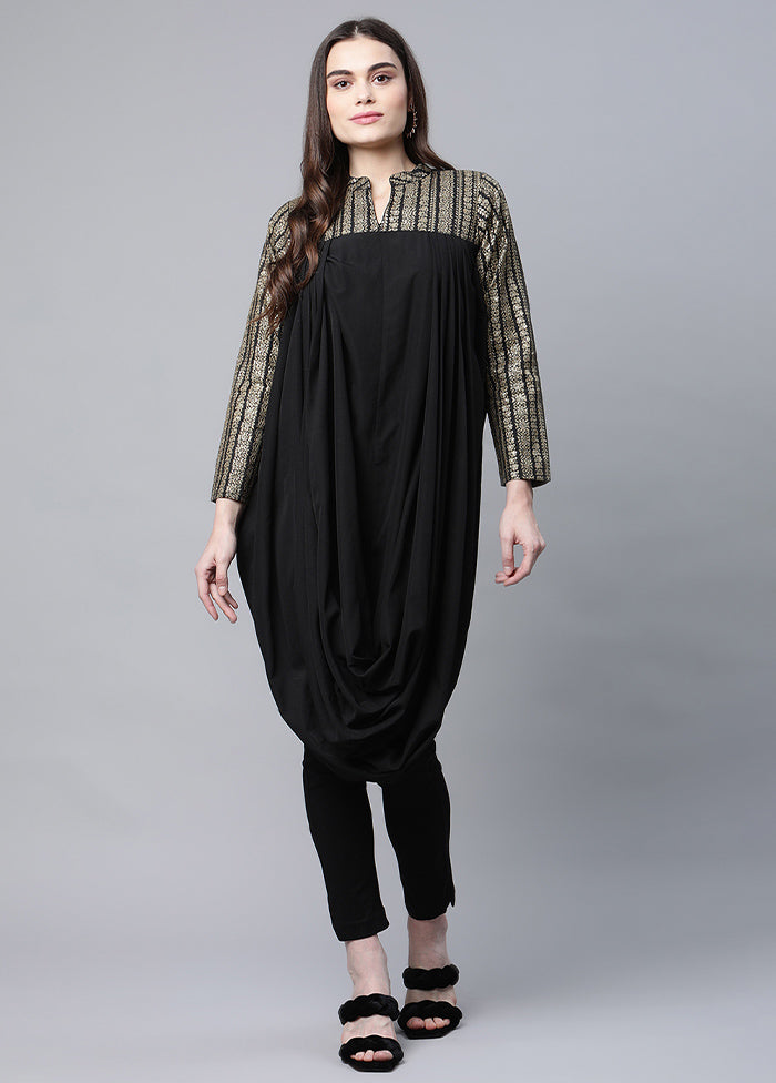 Black Readymade Printed Kurti VDKSH0604289 - Indian Silk House Agencies