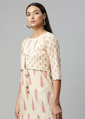 Grey Readymade Printed Kurti VDKSH0604294 - Indian Silk House Agencies