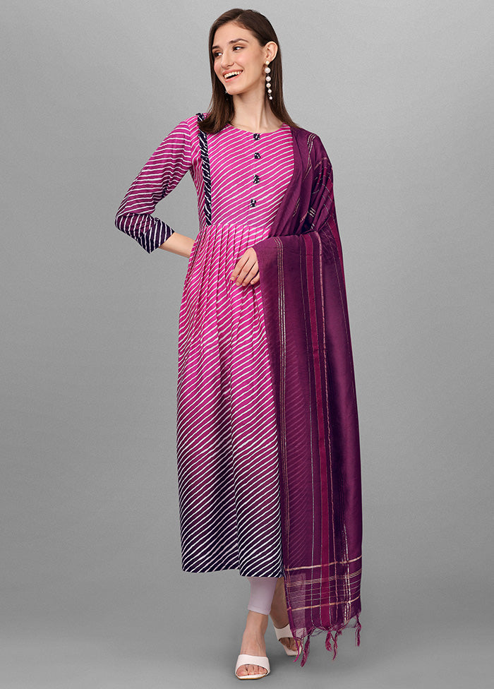 2 Pc Purple Readymade Rayon Kurti Set VDKSH11052052 - Indian Silk House Agencies