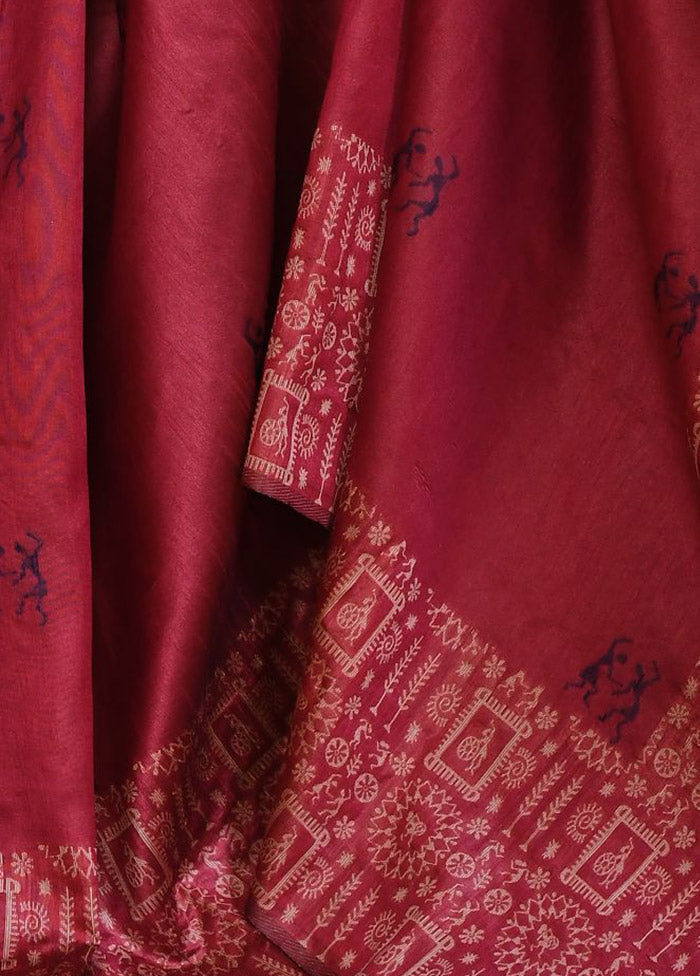 Pink Chiffon Silk Saree With Blouse Piece - Indian Silk House Agencies