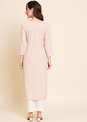 Peach Readymade Crepe Kurti VDKSH16062057 - Indian Silk House Agencies