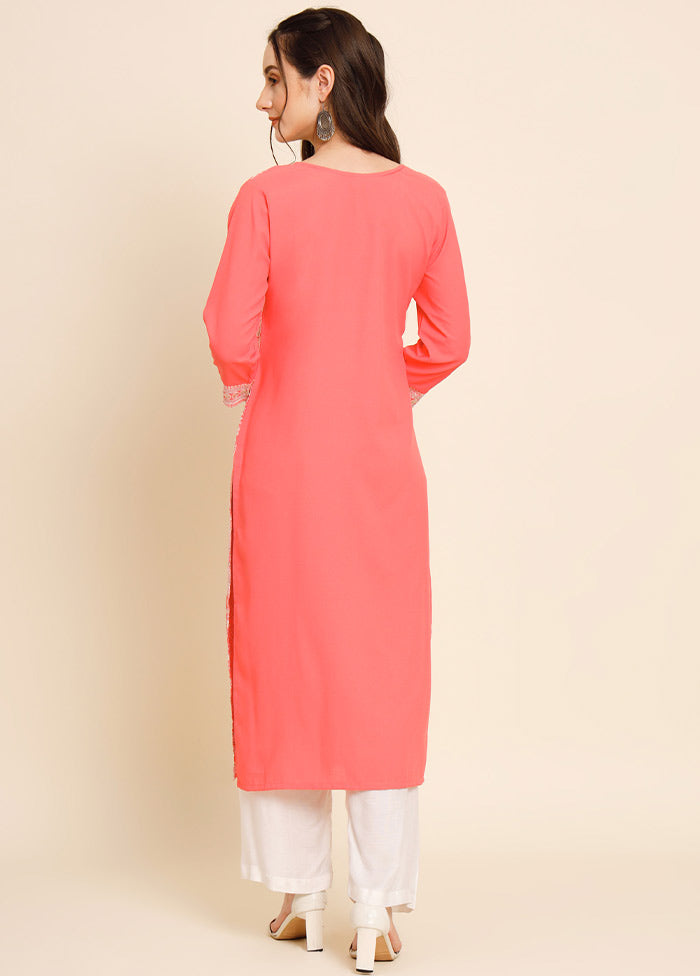 Orange Readymade Crepe Kurti VDKSH16062059 - Indian Silk House Agencies