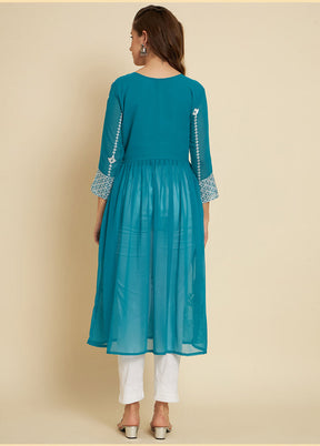 Firoza Georgette Long Kurti VDKSH19062051 - Indian Silk House Agencies