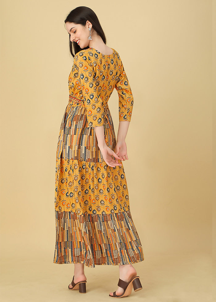 Yellow Readymade Rayon Kurti VDKSH11072042 - Indian Silk House Agencies