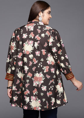 Brown Readymade Silk Tunic VDKSH14082088 - Indian Silk House Agencies