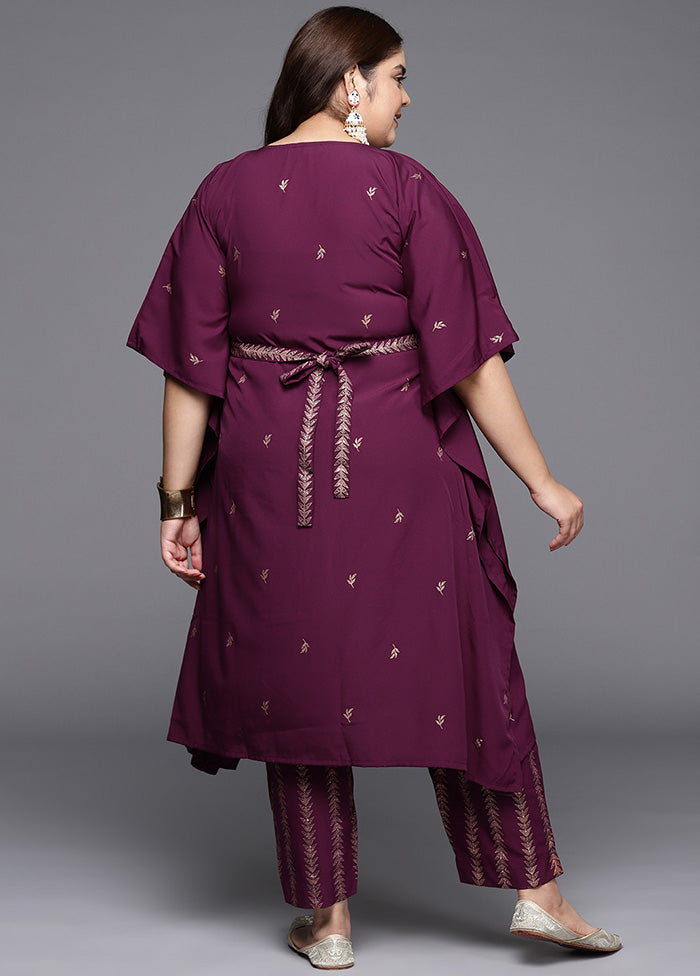 2 Pc Burgundy Readymade Silk Kurti Set VDKSH14082178 - Indian Silk House Agencies