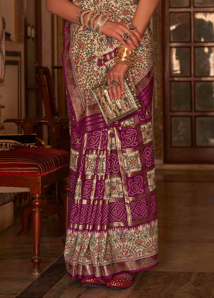 Pink Dupion Silk Saree With Blouse Piece - Indian Silk House Agencies