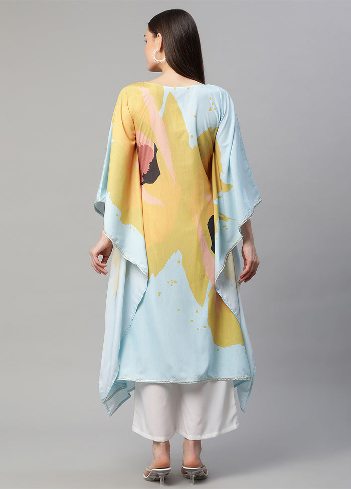 2 Pc Mustard Readymade Silk Kurti Set - Indian Silk House Agencies