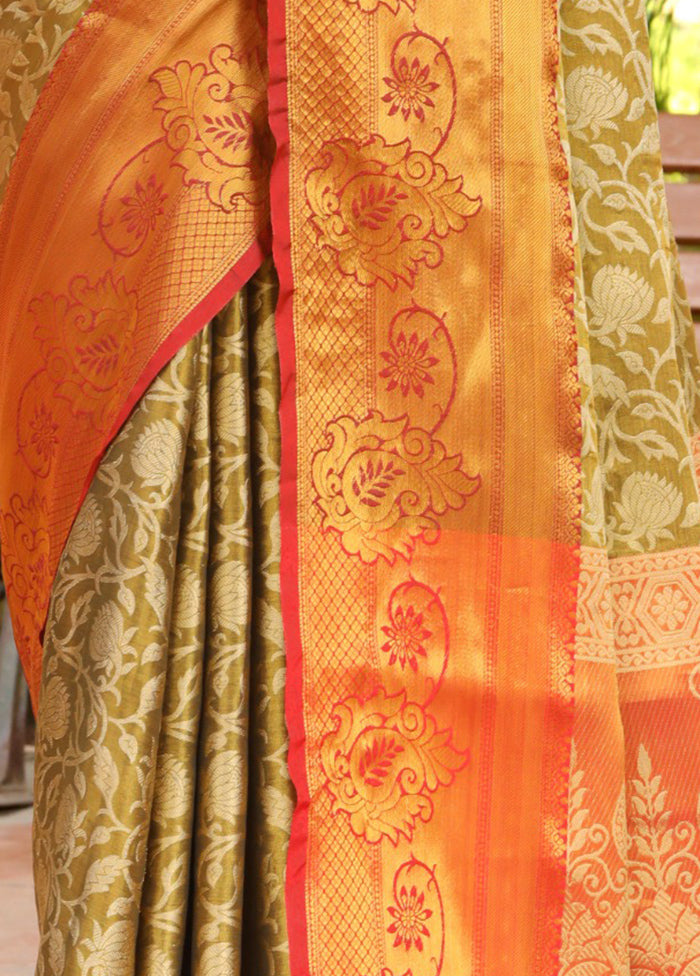 Multicolor Dupion Silk Saree With Blouse Piece - Indian Silk House Agencies