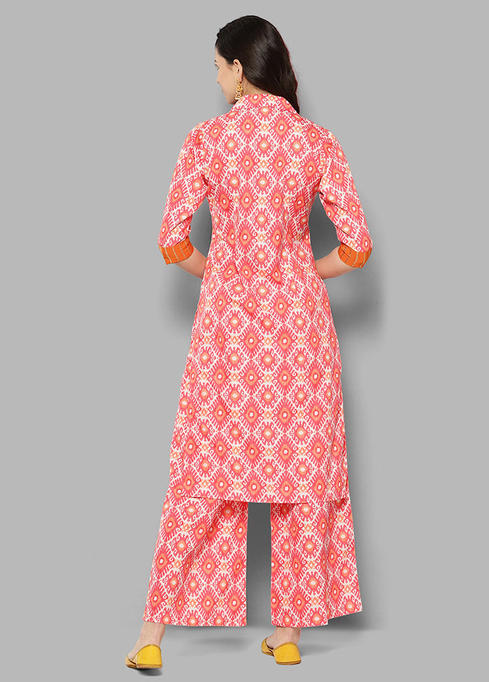 2 Pc Coral Silk Kurti Set - Indian Silk House Agencies