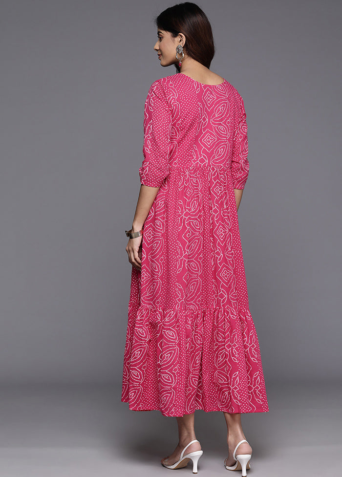 Pink Readymade Cotton Kurti - Indian Silk House Agencies