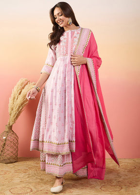 3 Pc Off White Pure Readymade Silk Suit Set