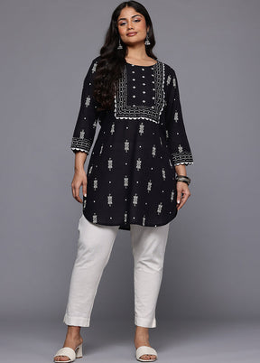 Black Readymade Cotton Tunic