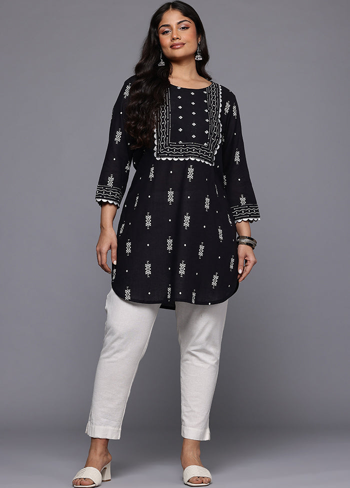 Black Readymade Cotton Tunic