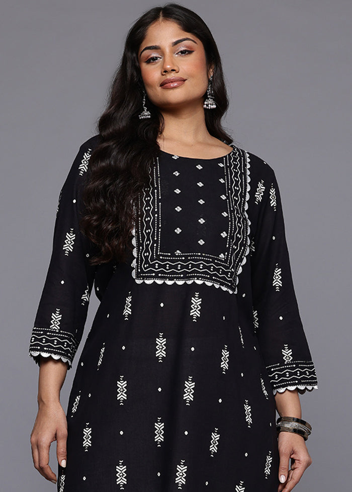 Black Readymade Cotton Tunic