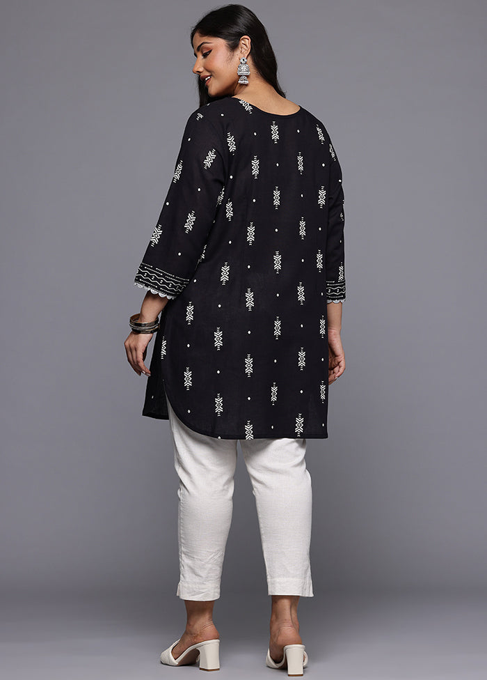 Black Readymade Cotton Tunic