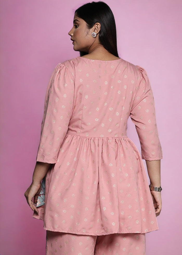 Pink Readymade Rayon Tunic
