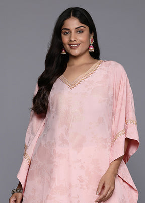 Pink Readymade Silk Kurti