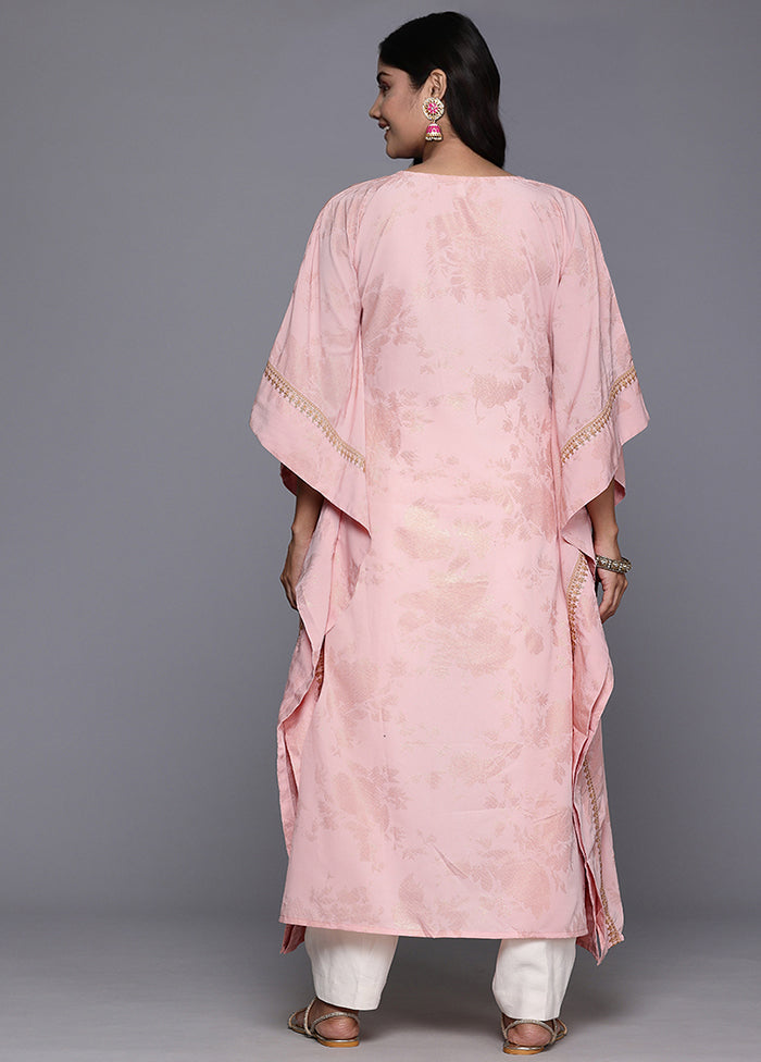 Pink Readymade Silk Kurti