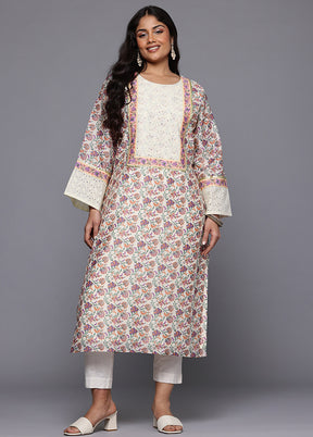Multicolor Readymade Chanderi Kurti