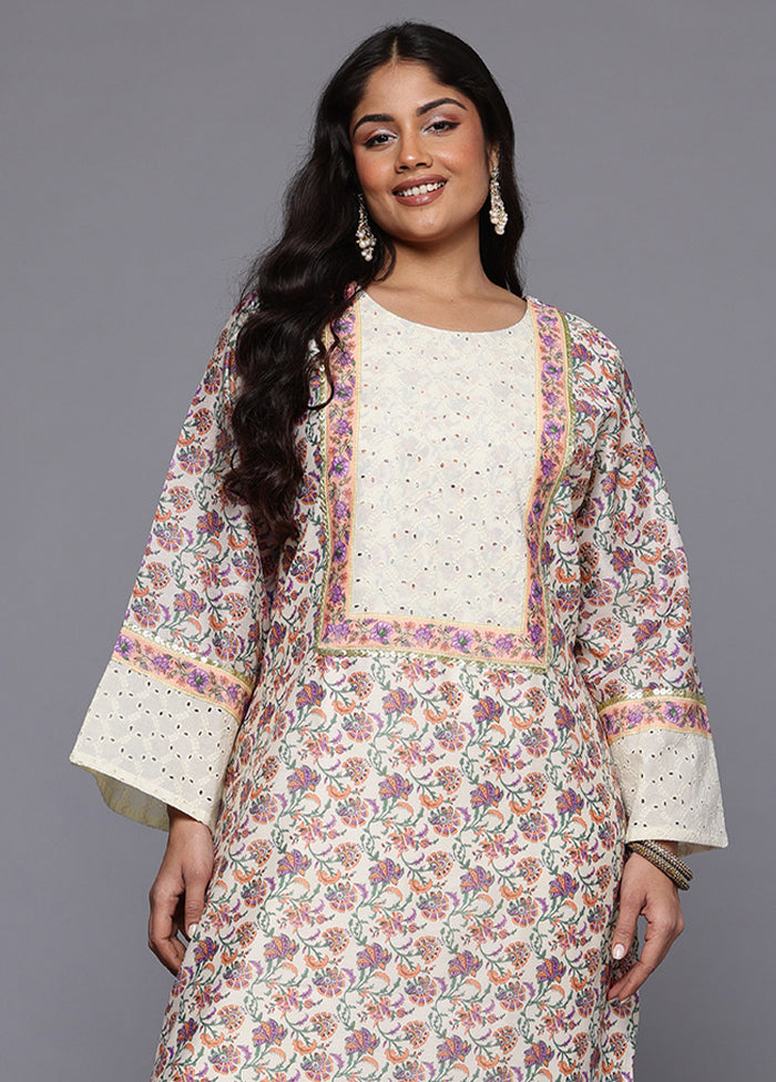 Multicolor Readymade Chanderi Kurti