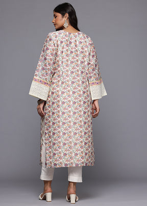 Multicolor Readymade Chanderi Kurti