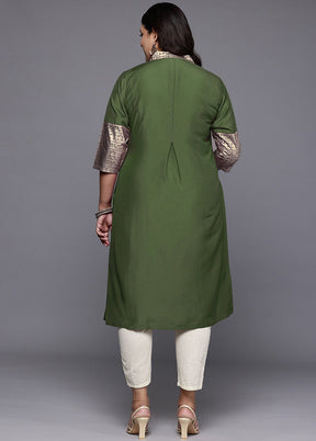 Mehendi Readymade Silk Kurti