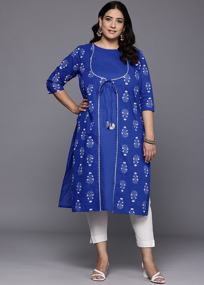 Indigo Blue Readymade Cotton Kurti