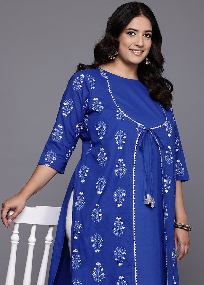 Indigo Blue Readymade Cotton Kurti