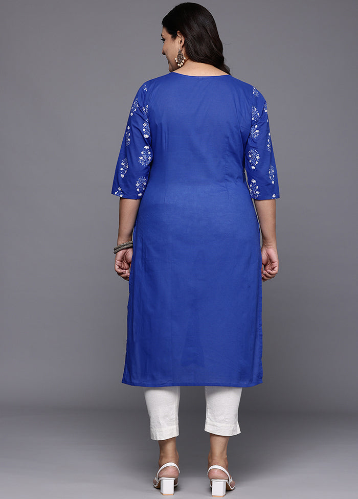 Indigo Blue Readymade Cotton Kurti