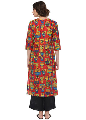 Multicolor Readymade Cotton Kurti