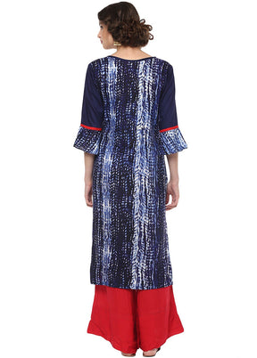 Multicolor Readymade Rayon Kurti