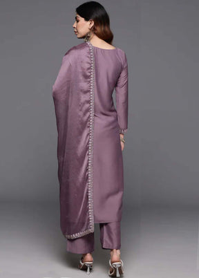 3 Pc Pink Readymade Viscose Suit Set